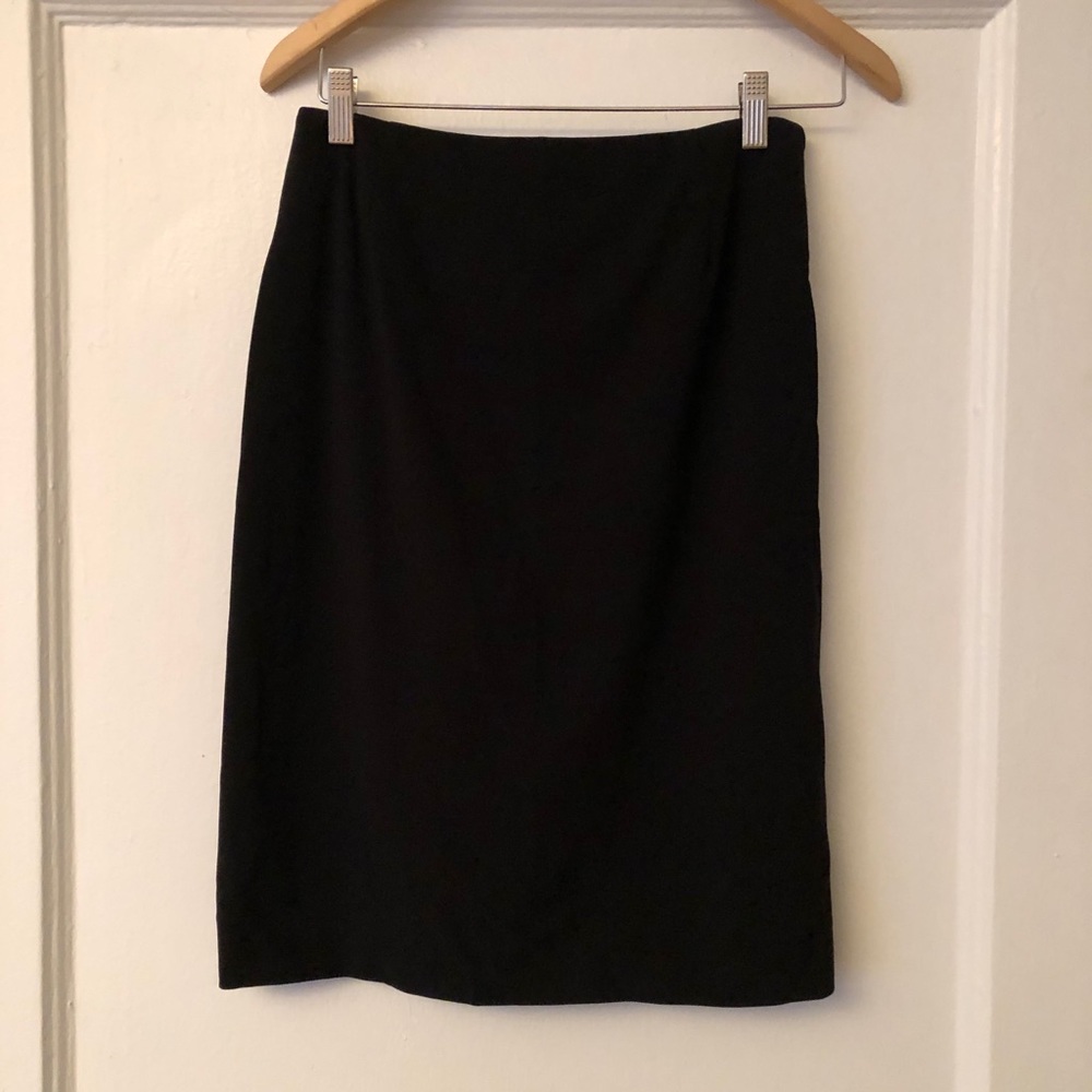 Black Calvin Klein wool/spandex skirt
